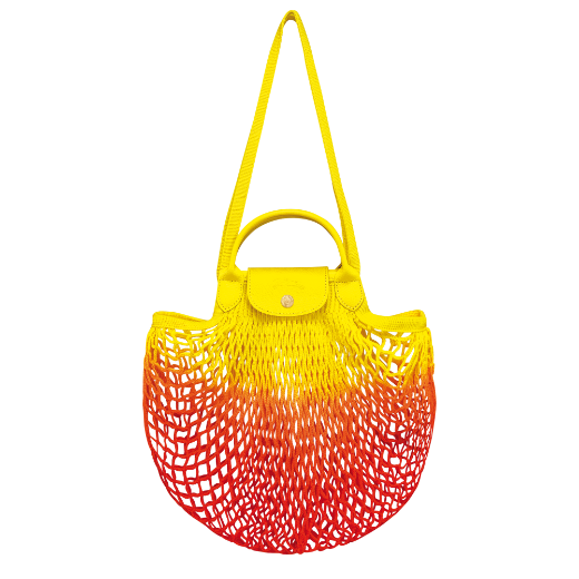 Le Pliage Filet L Mesh Bag - Yellow/Orange