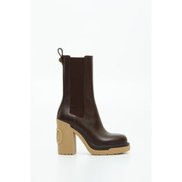 Short Boot Vlogo Block - Fondant And Miele
