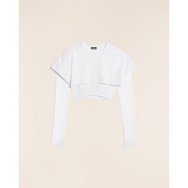 Women Le Double Tshirt - White