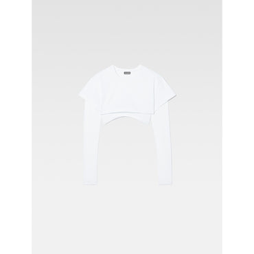 Women Le Double Tshirt - White