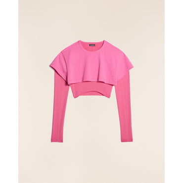 Women Le Double Tshirt - Pink