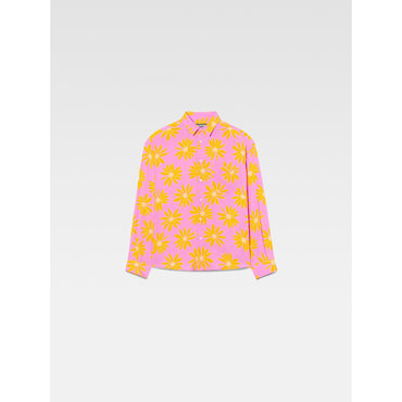 Men La Chemise Simon - Print Orange/Pink Flowers