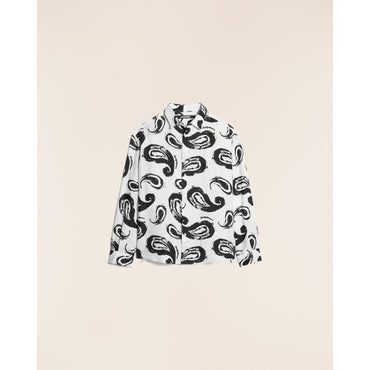 Men La Chemise Simon - Print White/Black Paisley