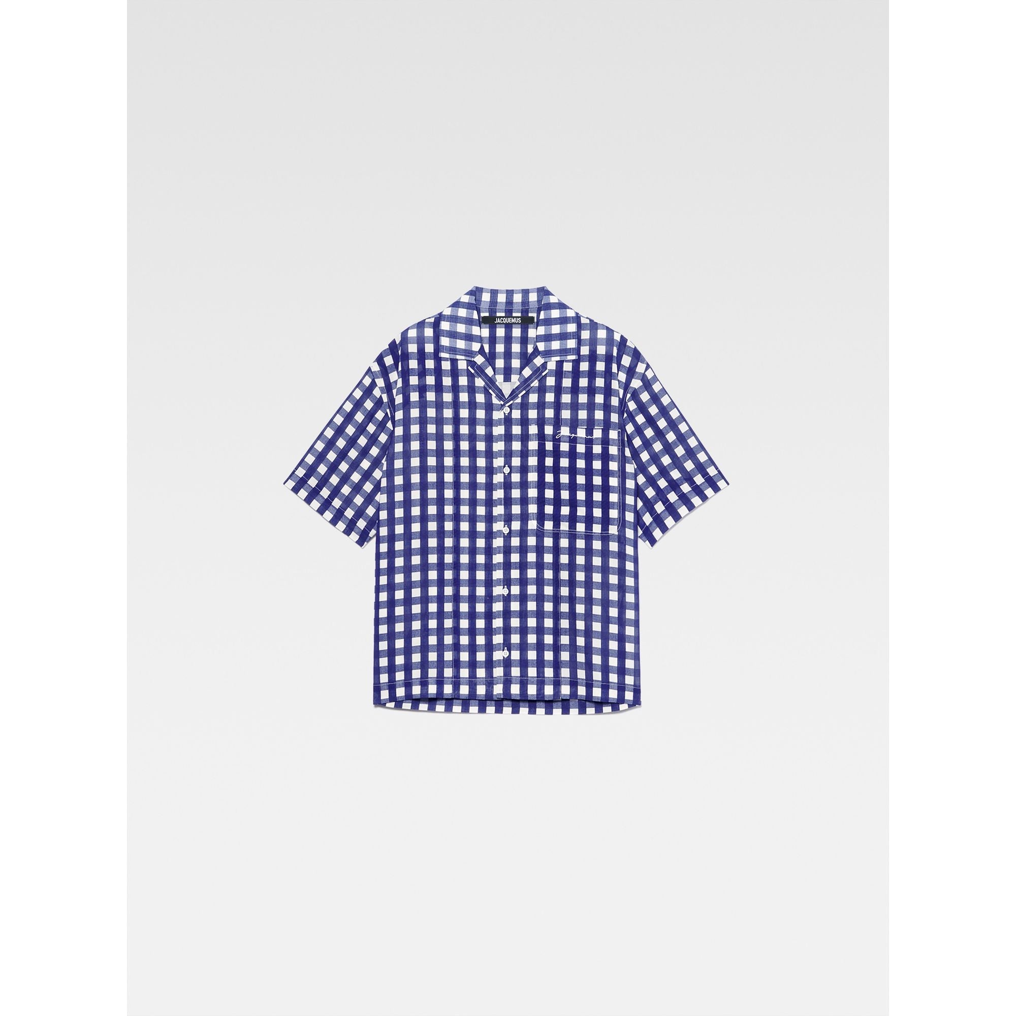 Men La Chemise Jean - Navy Checks