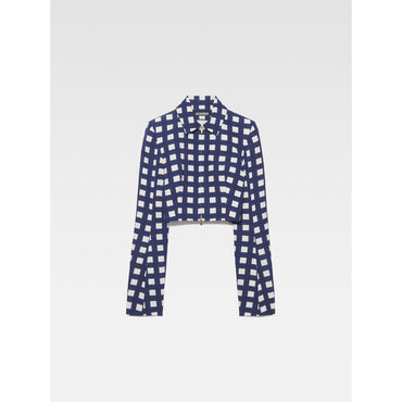 Women La Veste Limao - Navy Checks