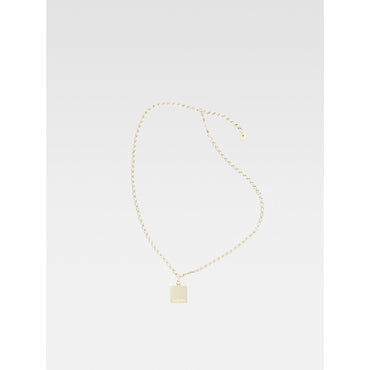 Unisex La Chaine Cube - Light Gold