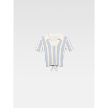 Women Le Polo Bagnu - Jacquard Blue Stripes