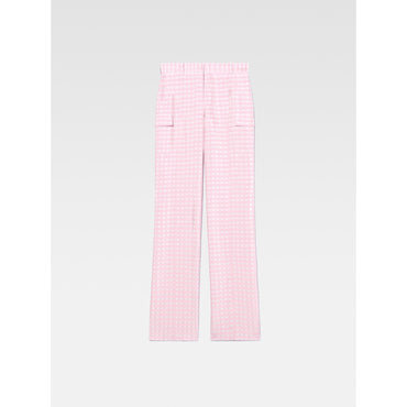 Women Le Pantalon Morango - Pink Checks