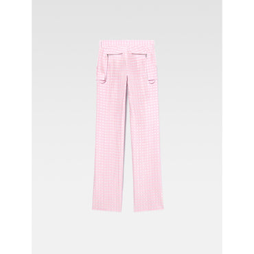 Women Le Pantalon Morango - Pink Checks