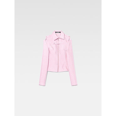 Women La Chemise Morango - Pink Checks