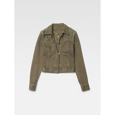 Women La Veste De Nimes Papier - Khaki/Beige