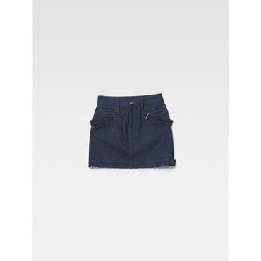 Women La Jupe De Nimes Papier - Navy/Khaki