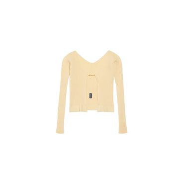 Women La Maille Pralu Longue - Light Yellow 2