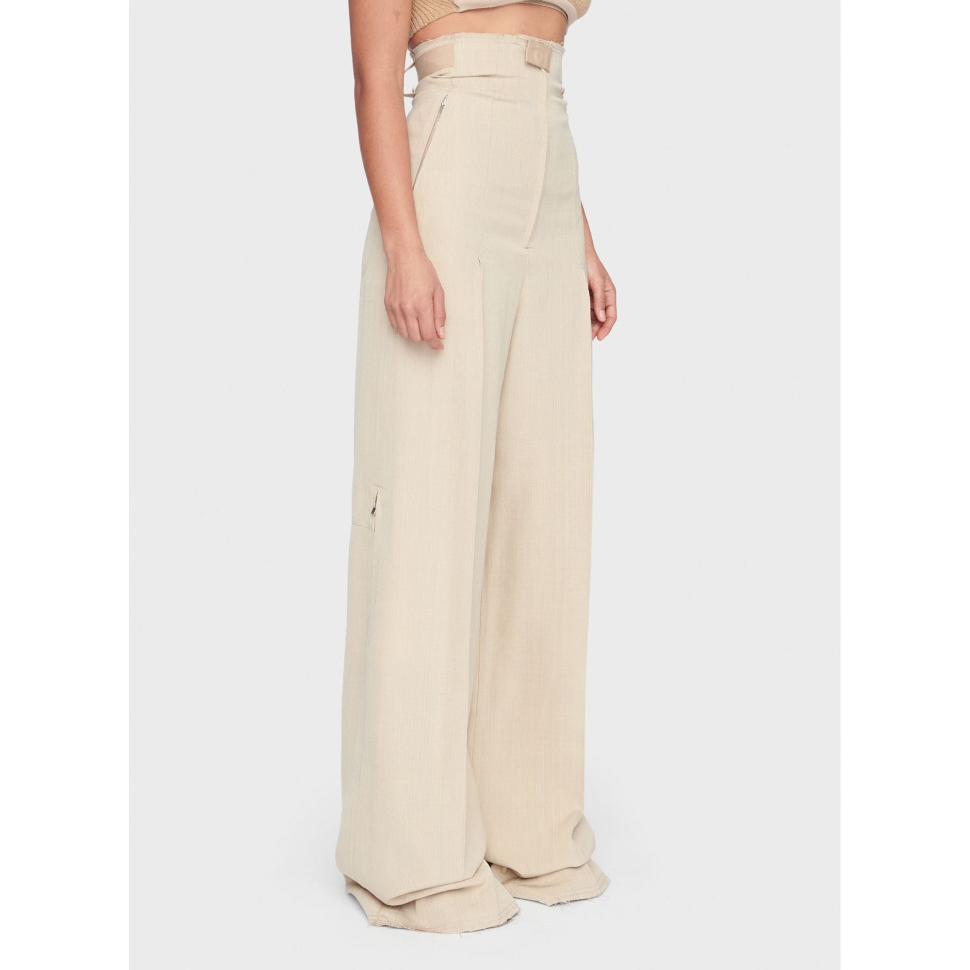 Women Le Pantalon Santon - Dark Beige
