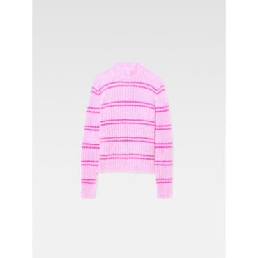 Unisex Le Pull Rayures - Pink