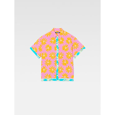 Men La Chemise Melancia - Print Orange/Pink Flowers