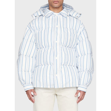 Men La Doudoune Chemise - Blue Stripes
