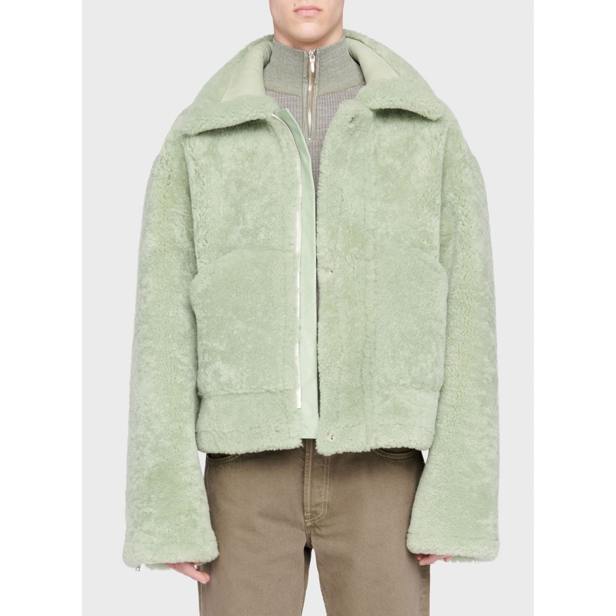 Men Le Manteau Pastre - Light Green