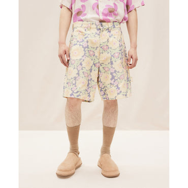 Men Le Short Panni - Print Yellow Flowers