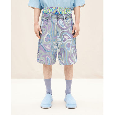 Men Le Short Panni - Print Faded Paisley