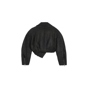 Women Le Manteau Feltro - Dark Grey