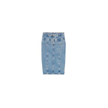Women La Jupe De Nimes Criollo - Light Blue/Tabac