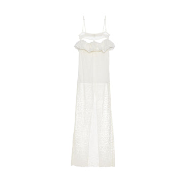 Women La Robe Crinoline - White