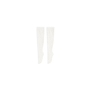 Unisex Les Bas Dentell - White