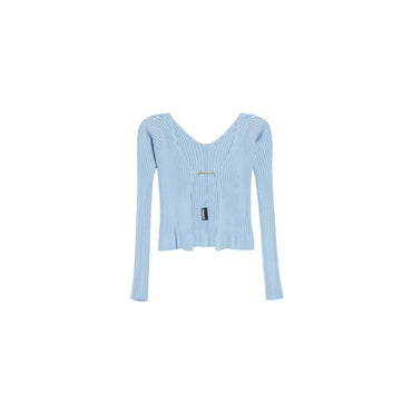 Women La Maille Pralu Longue - Light Blue