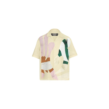Men La Chemise Jean - Print Baigneuses Beige