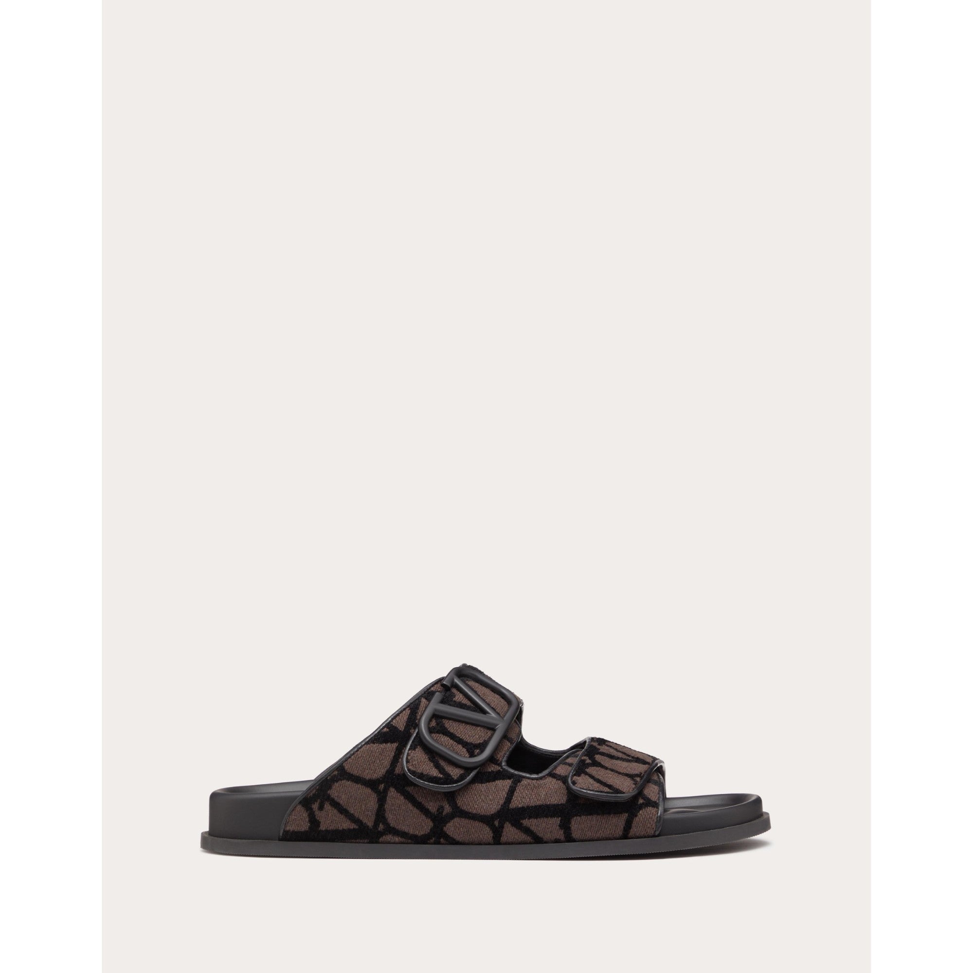 Sandal Vlogo Toile Iconographe - Fondant And Nero