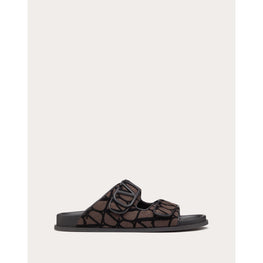 Sandal Vlogo Toile Iconographe - Fondant And Nero