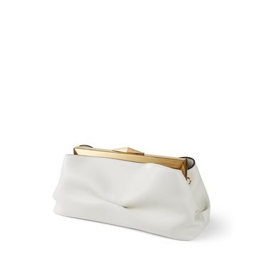 Diamond Frame Clutch - Brown/Beige