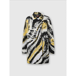 Double Breasted Tiger Peacoat - Multi