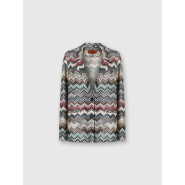 Single Breasted Snake Blazer - Multi