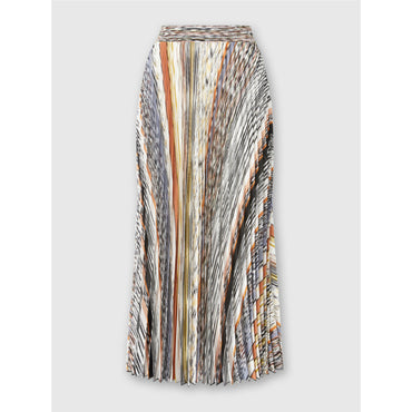 Pleated Midi Skirt - Multi