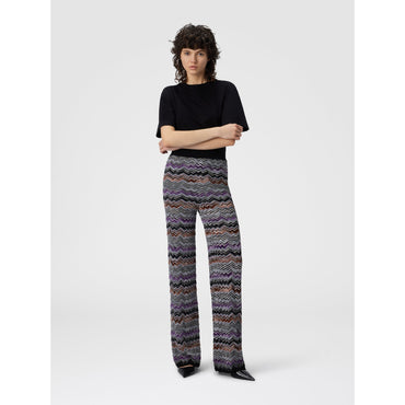 English Rib Knit Trousers - Multi