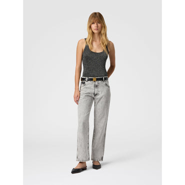 Metallic Singlet Top - Silver