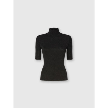 Mock Neck Sweater - Black