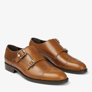 Finnion Monkstrap - Brown/Beige