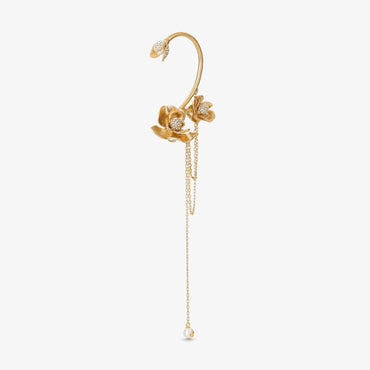 Left Petal Earcuff - Metallic