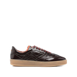 Anne Sneaker - Naplak Patent Leather Burgundy