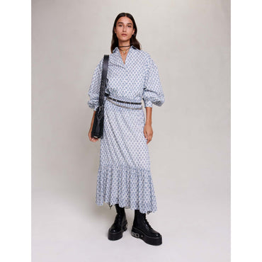 Jachelona Skirt - Clover Monogram Ecru/Blue