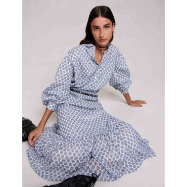 Jachelona Skirt - Clover Monogram Ecru/Blue