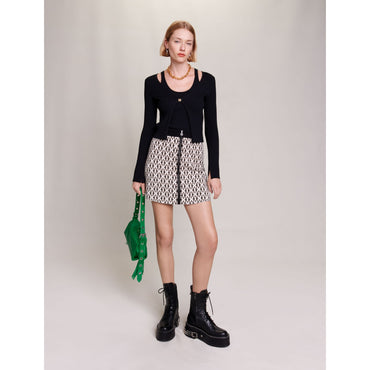 Joyal Skirt - Ecru Black
