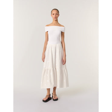 Jisequin Skirt - White