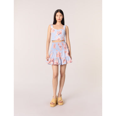 Jipapa Skirt - Orange Flower Print