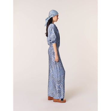 Pidana Pants - Blue Bandana Print