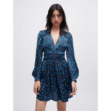 Riannia Dress - Blue Mini Flowers