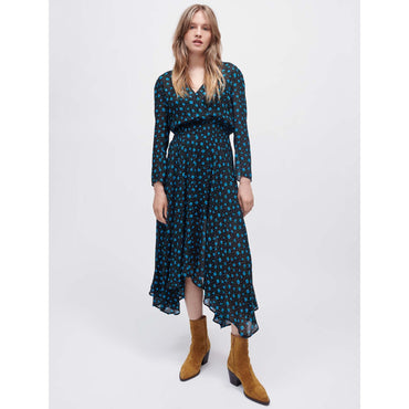 Rayemia Dress - Blue Mini Flowers